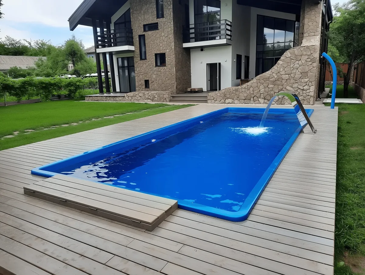 Композитный бассейн Laguna 9 — вид сверху в Владивостоке