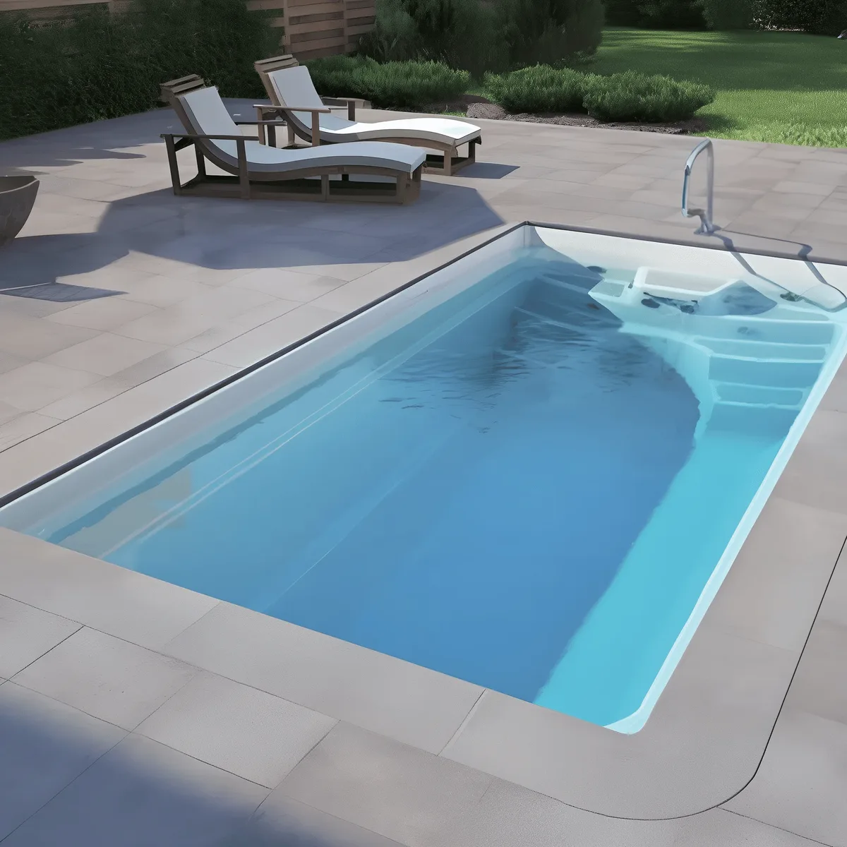 Композитный бассейн Laguna 5 — вид сверху в Владивостоке